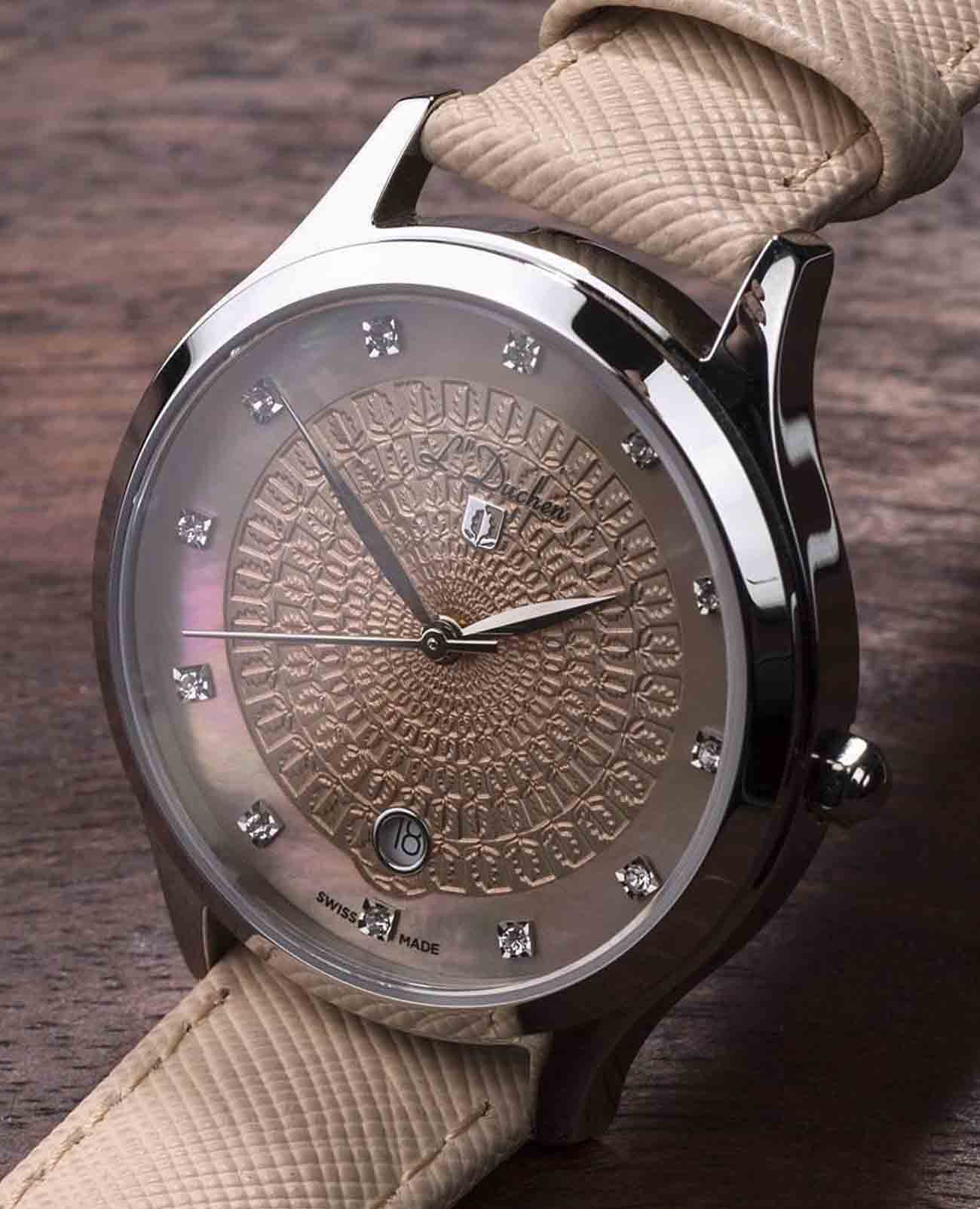 L'Duchen L'Duchen Grace D 791.15.35 женские часы бежевый циферблат на запястье